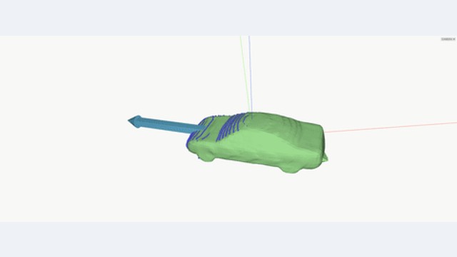 A mesh displayed in the DVIS browser-based 3D viewer